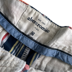 Vintage Abercrombie Men’s Crazy Checkered Plaid Grunge Patchwork Shorts