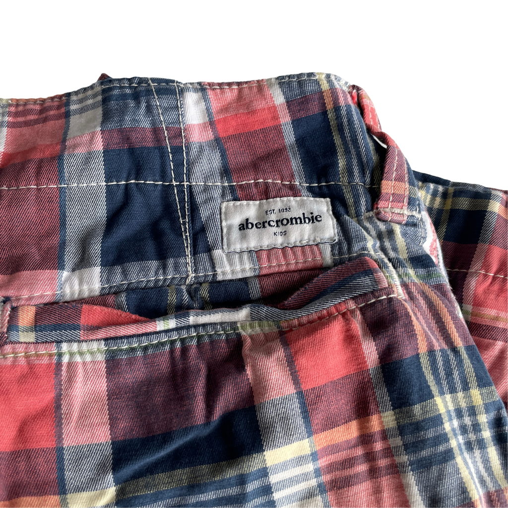 Vintage Abercrombie Men’s Crazy Checkered Plaid Grunge Patchwork Shorts