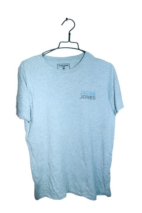 Vintage men Jack & jones core plain grey short sleeve tees in L|L27 W20|SKU 6552