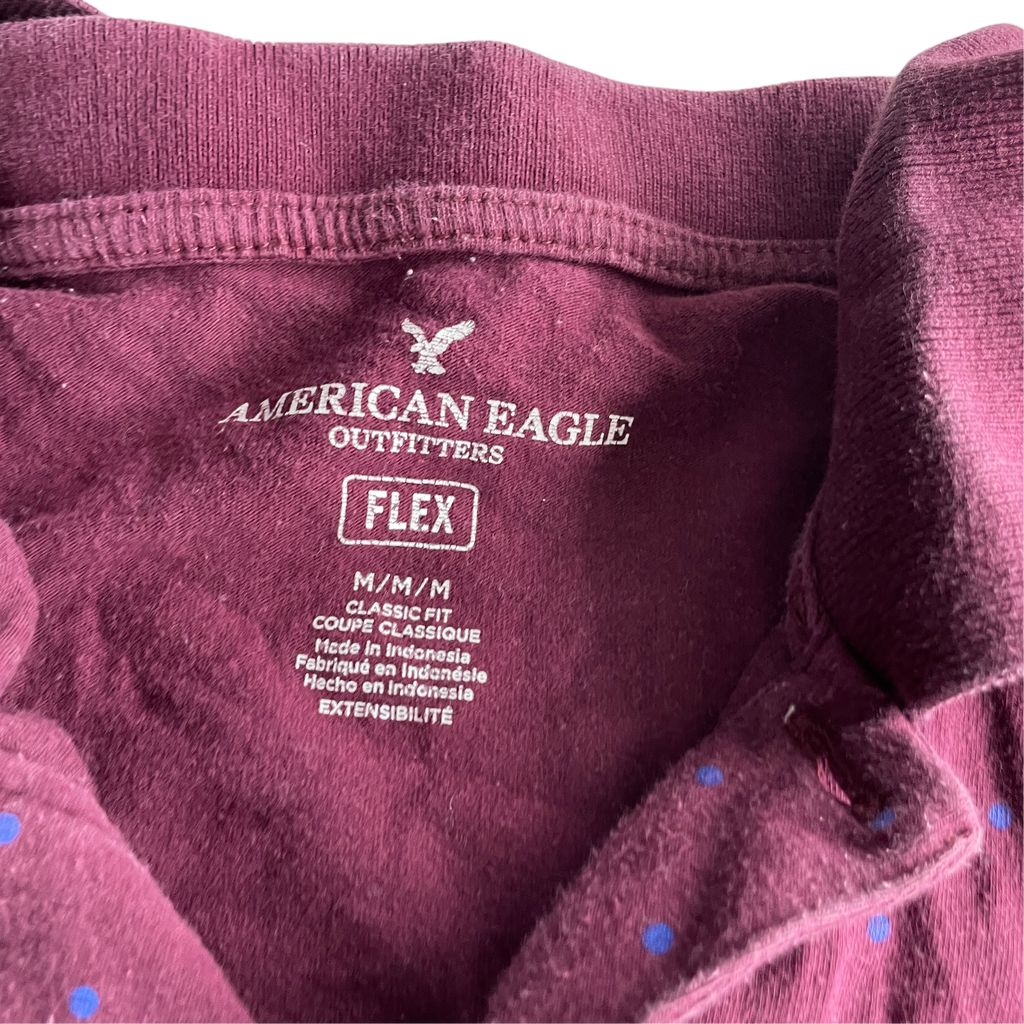 American Eagle Regular Fit Printed Polo