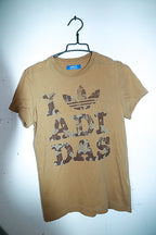 Vintage men I love Adidas graphics brown Adidas tees in M|L27 W18|SKU 6553
