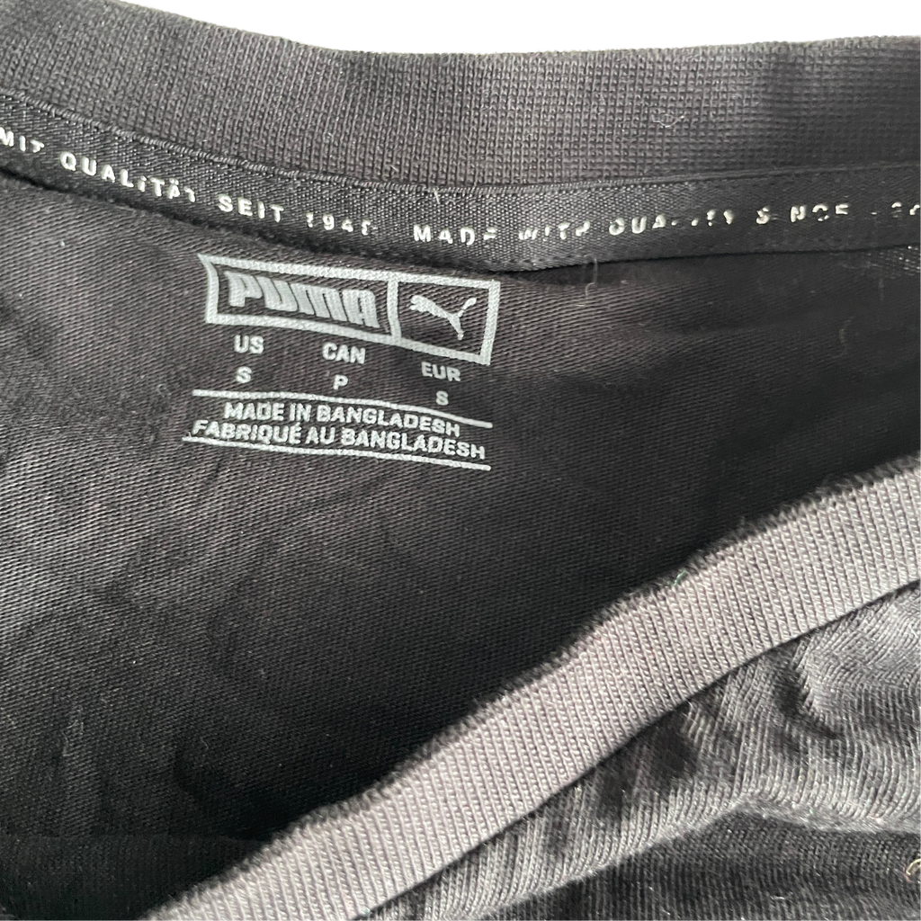 Black Puma V-Neck T-Shirt