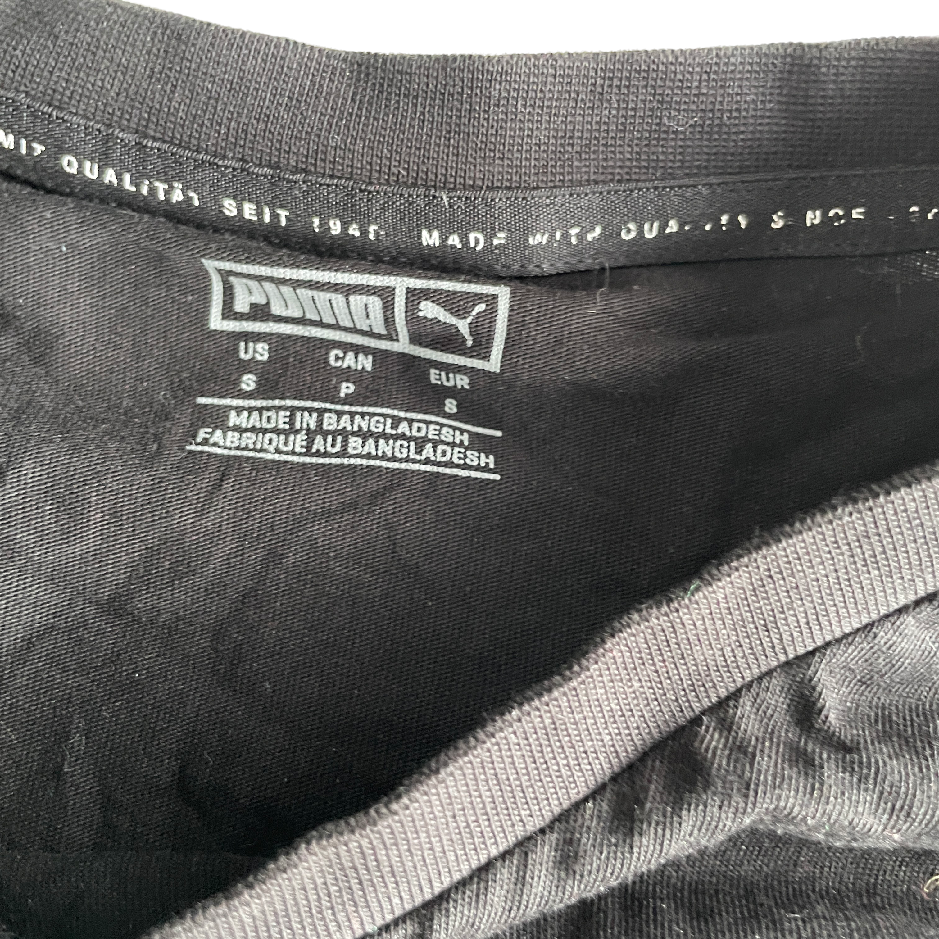 Black Puma V-Neck T-Shirt