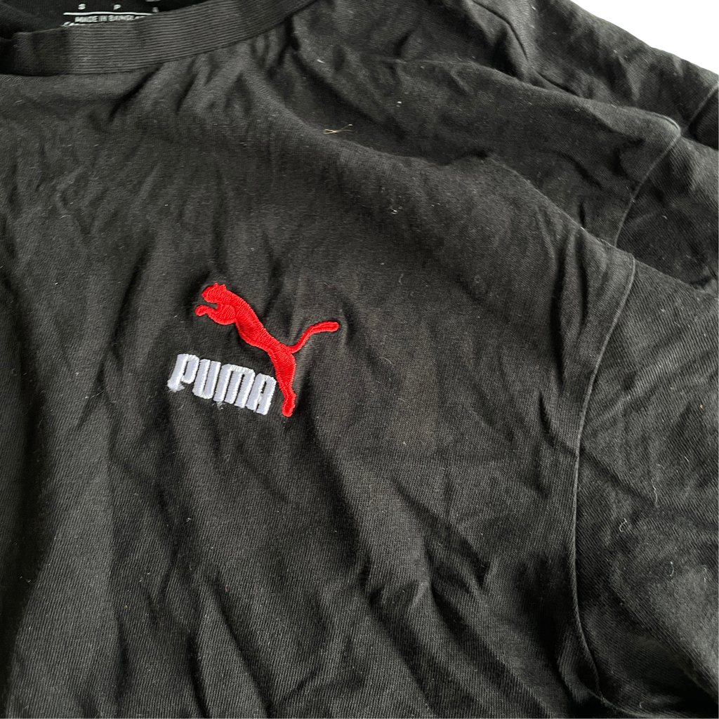 Black Puma V-Neck T-Shirt