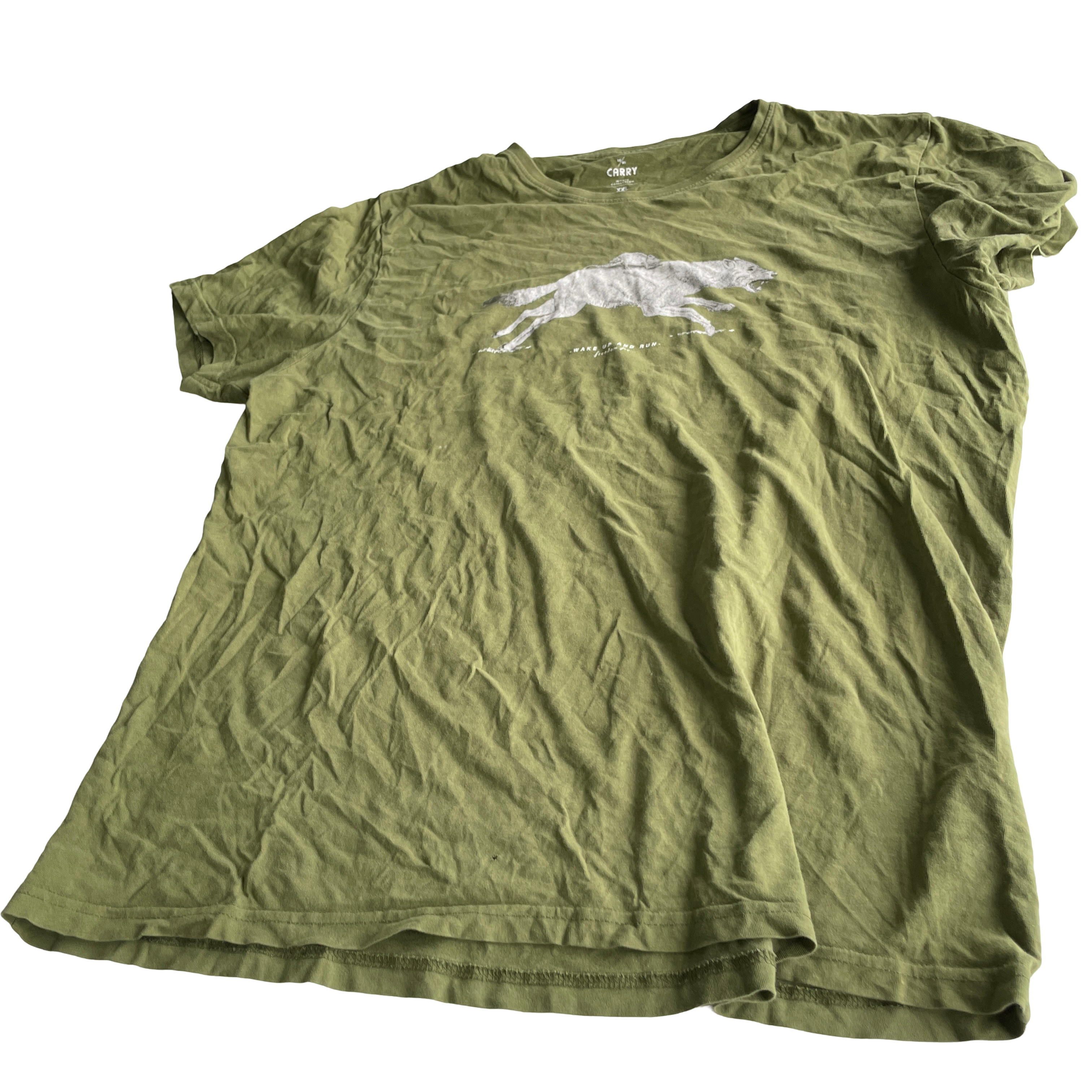 Vintage Green Graphic Carry XXL Men's T-Shirt
