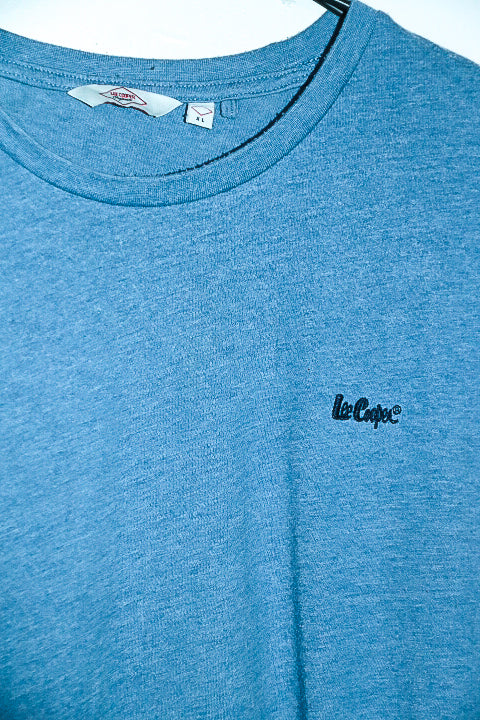 Vintage men Lee Cooper Original plain blue oversize tees in XL|L31 W23|SKU 6556