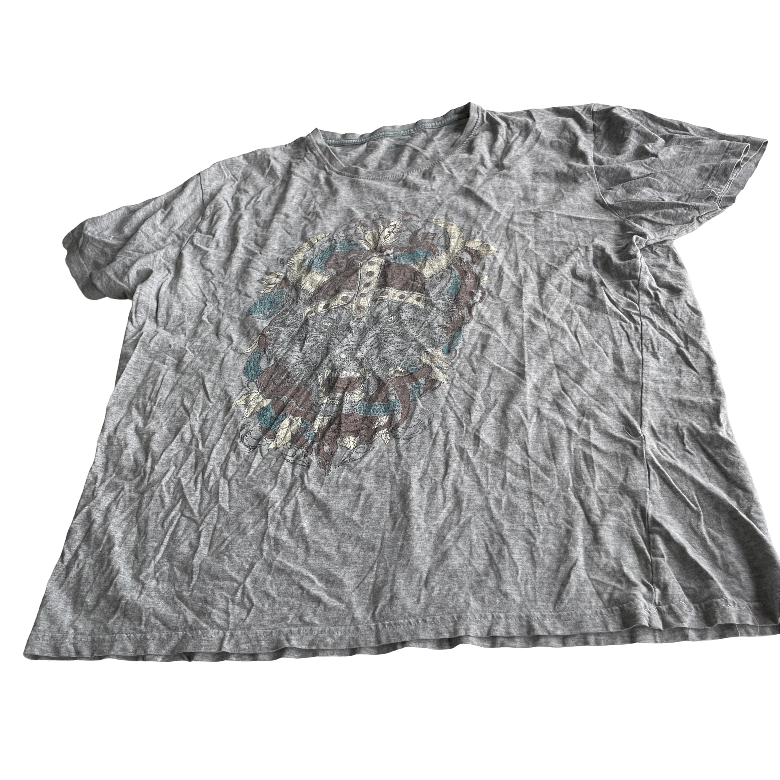 PRINT T-SHIRT Vintage T-shirt size Large  L27 W 23 in size L SKU 5261