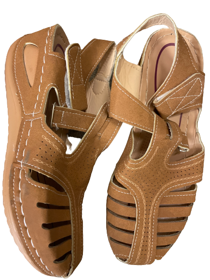 Rubynee Vintage y2k women platform & wedge brown sandals