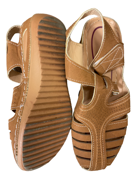 Rubynee Vintage y2k women platform & wedge brown sandals