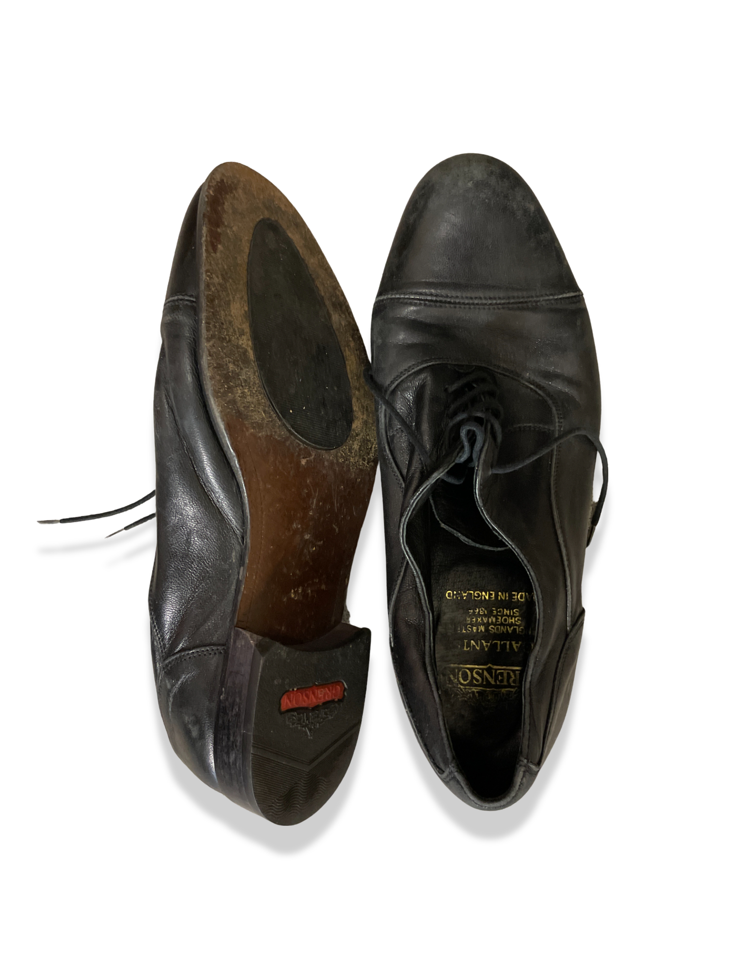 Rubynee Vintage y2k Grenson made in england leather lace up black shoe size 7