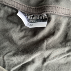 Alphar one retro-rocker-graphic-print-t-shirt-charcoal-grey black t shirt in size XXL L 30 W 22