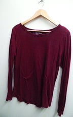 Vintag GAP wine round neck long sleeve tee