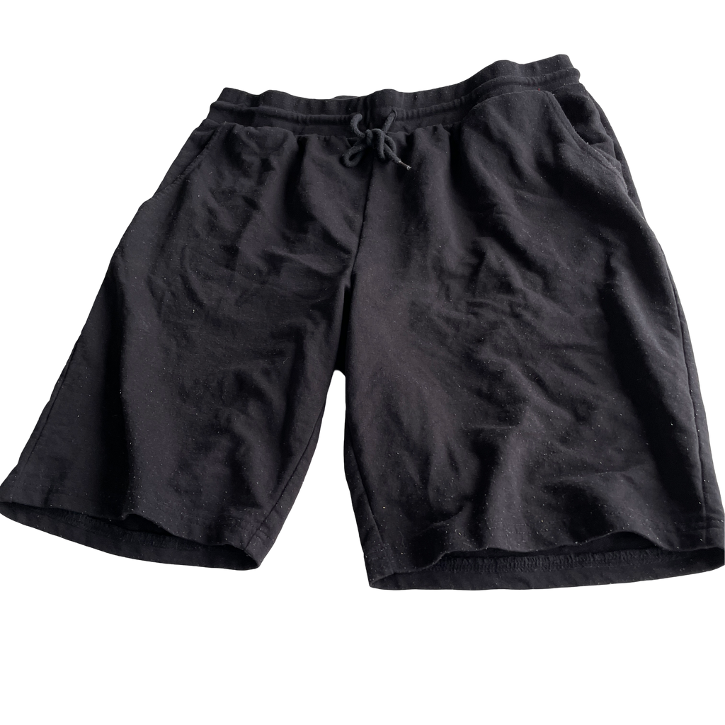 Alphar one Streetwear Mens Size XL Faded Blank Sweatpants Shorts Black USA, Vintage Blank Shorts,  Mens Summer Shorts W 32 L  11 SKU 5264