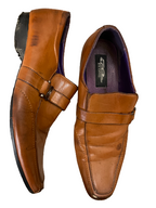 Rubynee Vintage y2k mens slip on oxford brown shoe