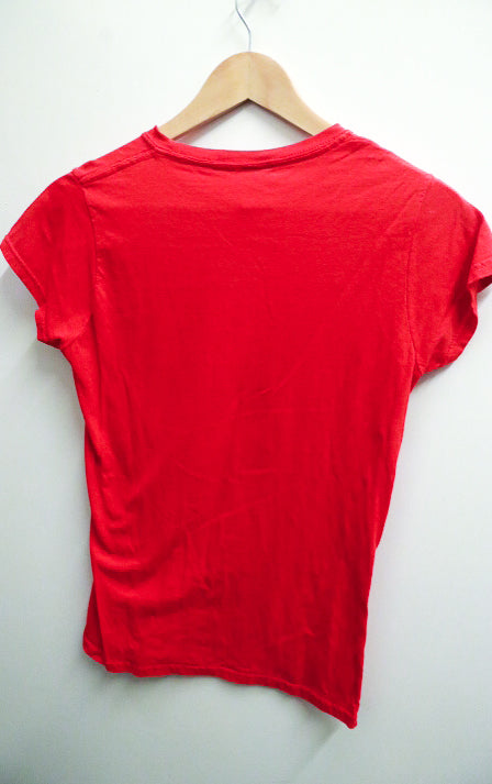vintage red flash icon graphics small tees