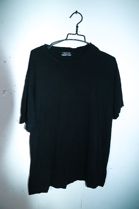 Vintage men plain black Kappa short sleeve tees in L|L31 W22|SKU 6561
