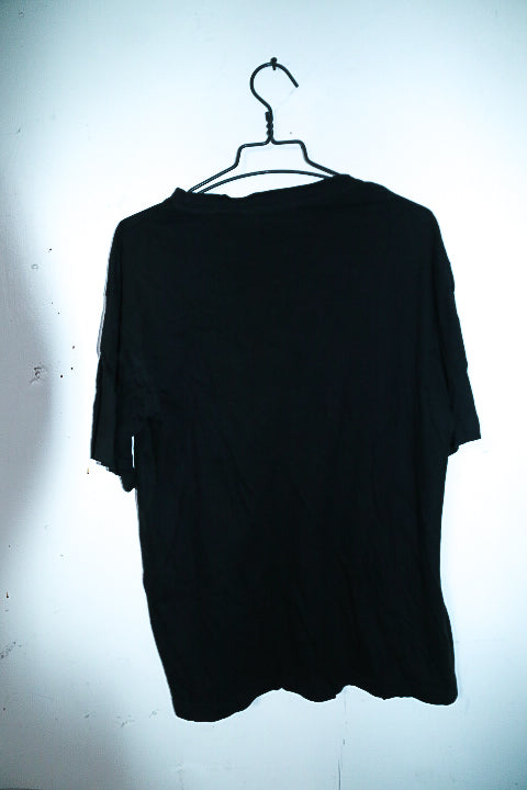 Vintage men plain black Kappa short sleeve tees in L|L31 W22|SKU 6561