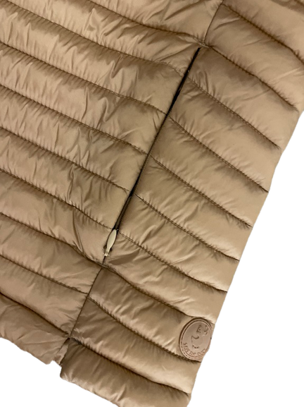 Rubynee Vintage y2k SAVE THE DUCK sleeveless brown quilted puffer jacket