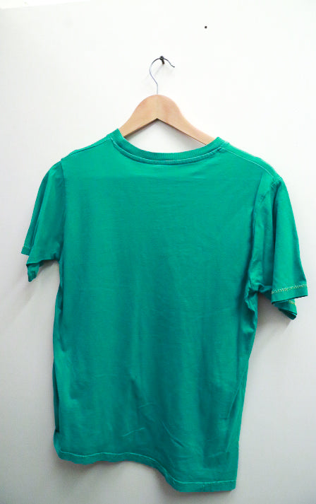 Vintage 100% Irish graphics green medium tees