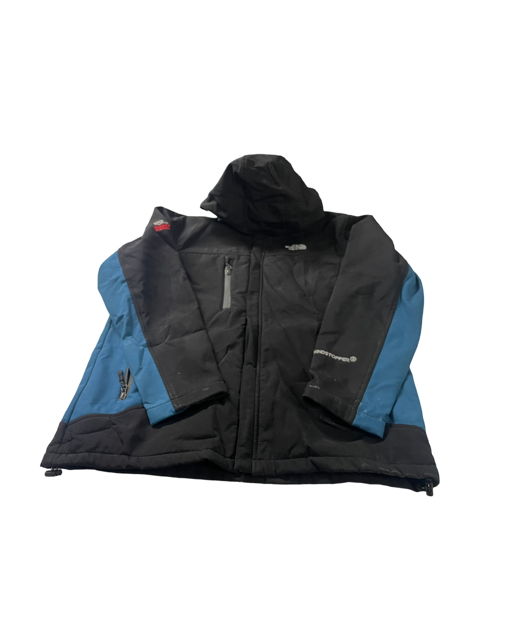 The North Face  Women's Blue insulated HOODED WINDBREAKER Jacket SKU 4153