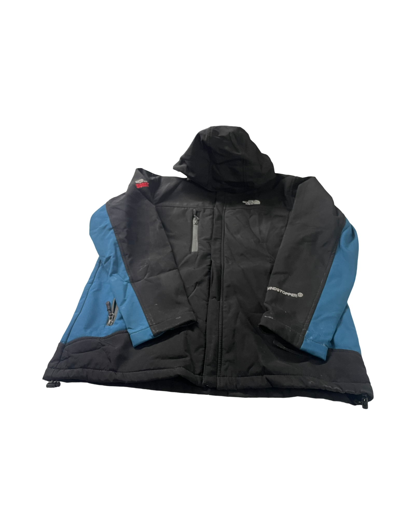 The North Face  Women's Blue insulated HOODED WINDBREAKER Jacket SKU 4153