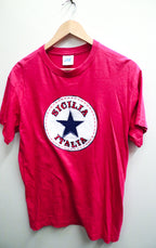 Vintage Sicilia Italia graphics pink small tees