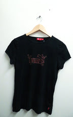 vintage black puma regular fit mens medium tees