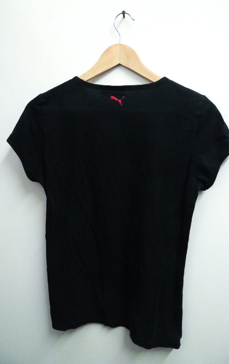 vintage black puma regular fit mens medium tees