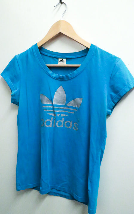 Vintage Blue Adidas exclusive womens short sleeve tees