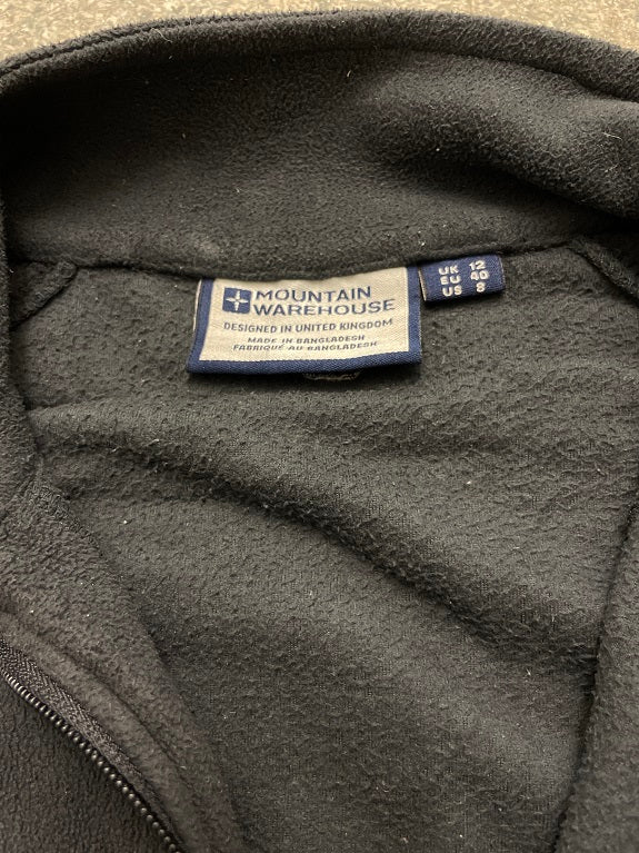 Rubynee Vintage y2k mountain warehouse black full zip fleece jacket