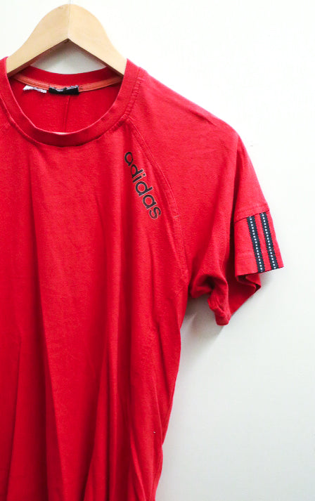 vintage red adidas original mens classic fit tees