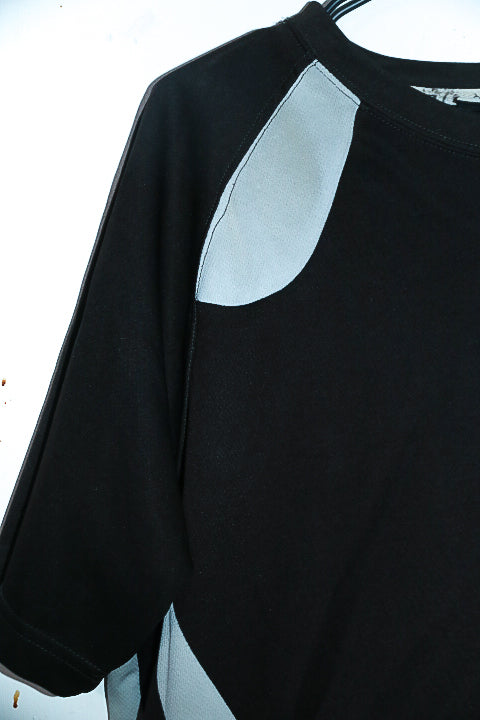 Vintage men Black colourblock Dunlop short sleeve tees in M|L29 W22|SKU 6568