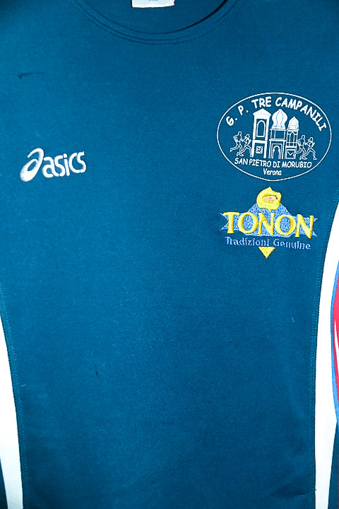 Vintage women Asics Tonon traditional genuine blue tees in M|L26 W19|SKU 6569