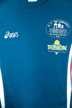 Vintage women Asics Tonon traditional genuine blue tees in M|L26 W19|SKU 6569