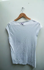 Vintage white puma regular fit short sleeve medium tees