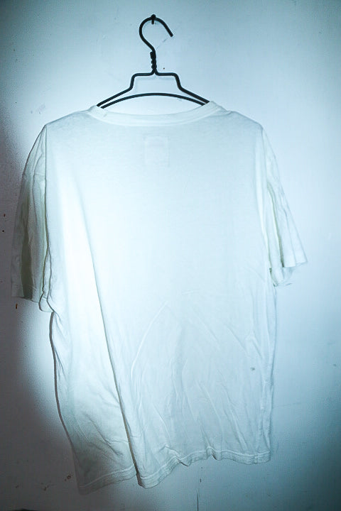 Vintage men's Levi's white V-neck plain tees in L|L30 W23|SKU 6572
