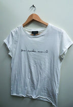 Vintage Topshop white you make me text print womens tees uk 6