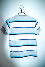 Vintage men U.S. Polo ASSN multi Stripe T-shirt in S|L26 W16|SKU 6574