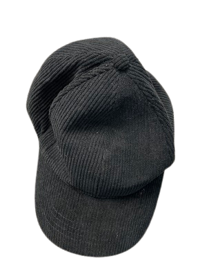 Rubynee Vintage y2k curduroy black baseball cap