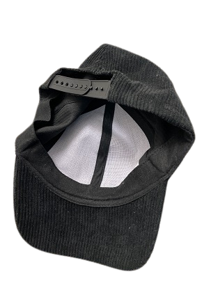 Rubynee Vintage y2k curduroy black baseball cap