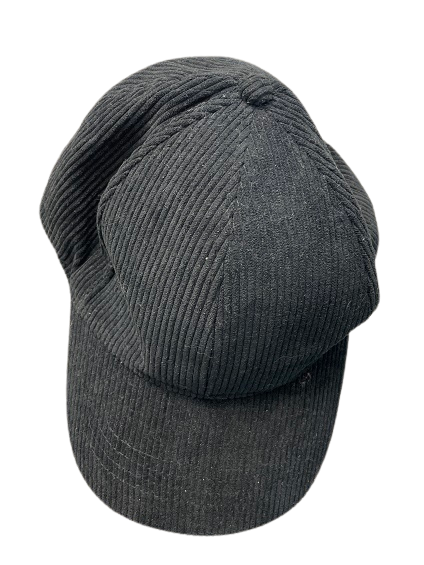 Rubynee Vintage y2k curduroy black baseball cap