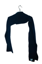 Vintage women Le Bonnet scotland wool Angora navy blue scarf|L70 W9|SKU 6576