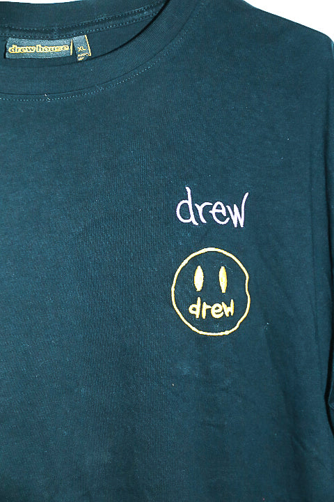 Vintage men Drew House black short sleeve tees oversize in XL|L29 W20|SKU 6577