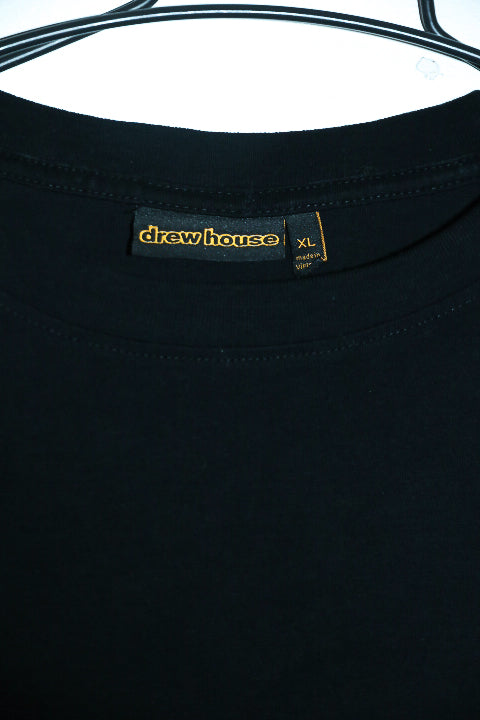 Vintage men Drew House black short sleeve tees oversize in XL|L29 W20|SKU 6577