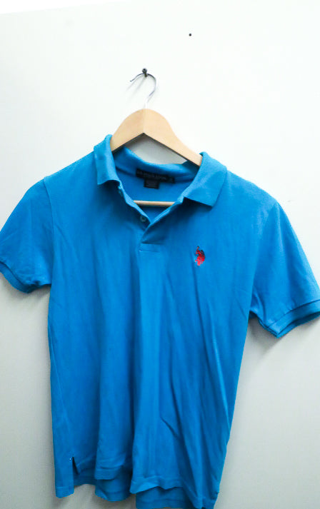 Vintage blue ralph lauren mens polo shirt size M