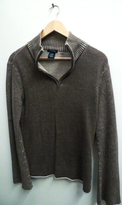 Vintage brown calvin klein jeans large Truck Neck Jumper