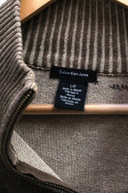 Vintage brown calvin klein jeans large Truck Neck Jumper
