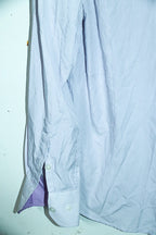 Vintage men Tommy Hilfiger purple vertical stripe long sleeve shirt in L|L32 W22|SKU 6579