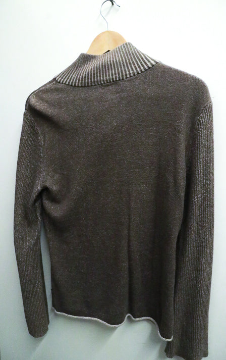 Vintage brown calvin klein jeans large Truck Neck Jumper