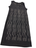 Rubynee Vintage y2k casual o-neck black sleeveless dress